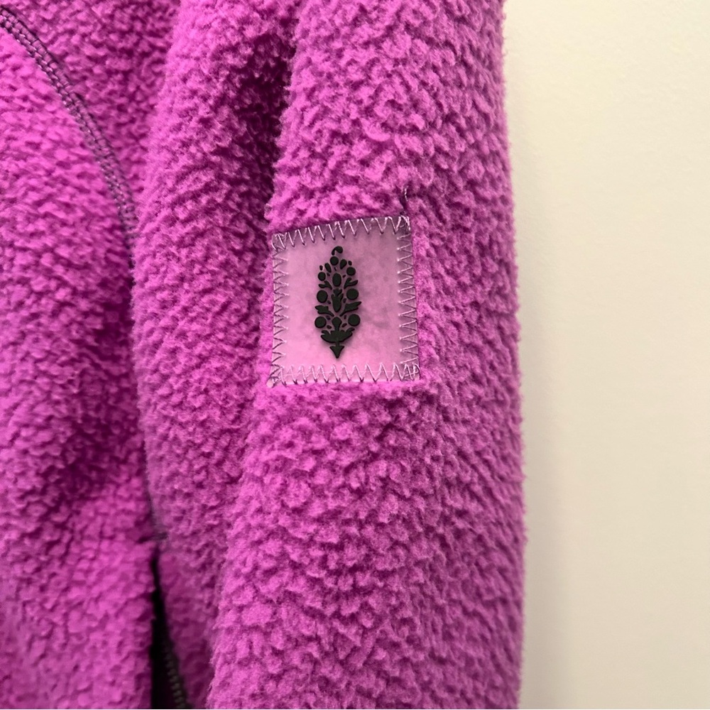 FP Movement Purple Hit The Slopes 1/4-zip Pullover fleece Sherpa size XS $168 - Picture 4 of 8